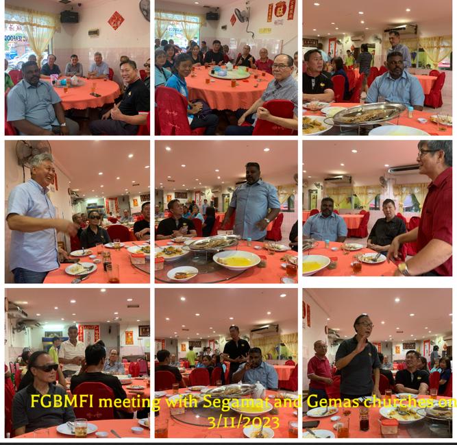 FGB Dinner Fellowship with Gemas Pastors